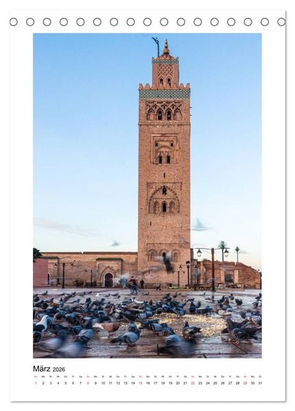 Produktbild: Marrakesch - Eine Stadt wie aus 1001 Nacht (Tischkalender 2026 DIN A5 hoch), CALVENDO Monatskalender