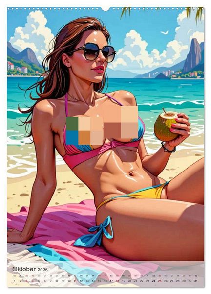 Produktbild: Spicy World - Sonne, Lust und Rio de Janeiro (Wandkalender 2026 DIN A2 hoch), CALVENDO Monatskalender
