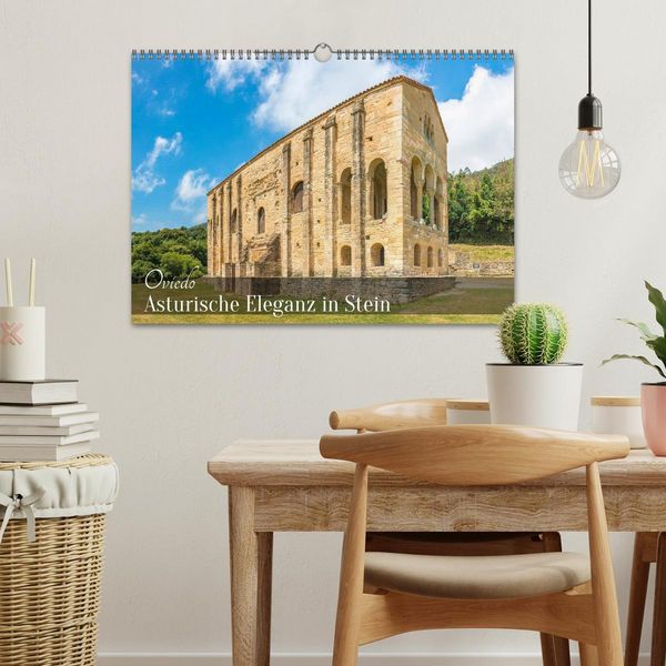 Produktbild: Oviedo - Asturische Eleganz in Stein (Wandkalender 2026 DIN A3 quer), CALVENDO Monatskalender