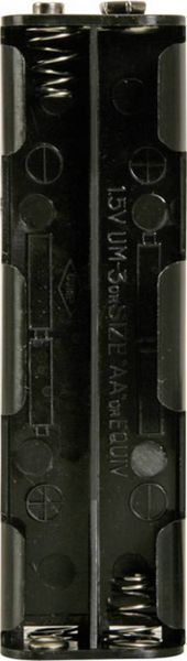 Produktbild: Velleman BH382B Batteriehalter 8x Mignon (AA) Druckknopfanschluss (L x B x H) 108.5 x 31.5 x 29.5 mm