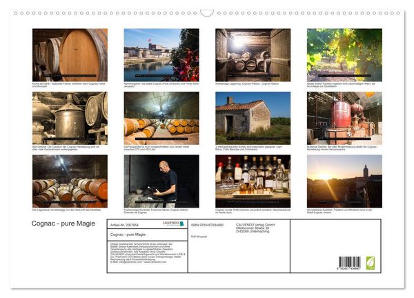 Produktbild: Cognac - pure Magie (Wandkalender 2026 DIN A2 quer), CALVENDO Monatskalender