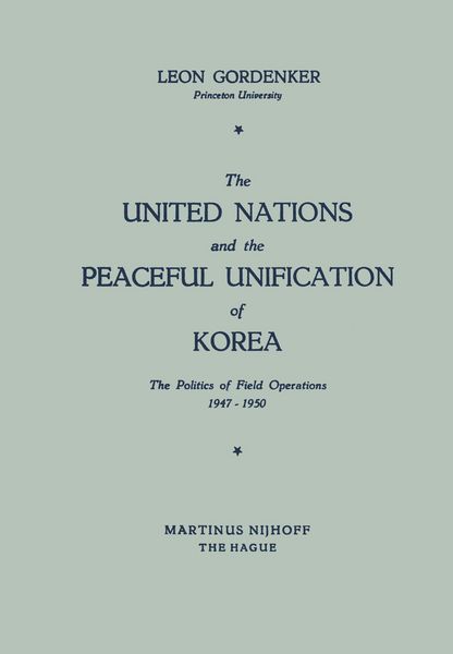 Produktbild: The United Nations and the Peaceful Unification of Korea