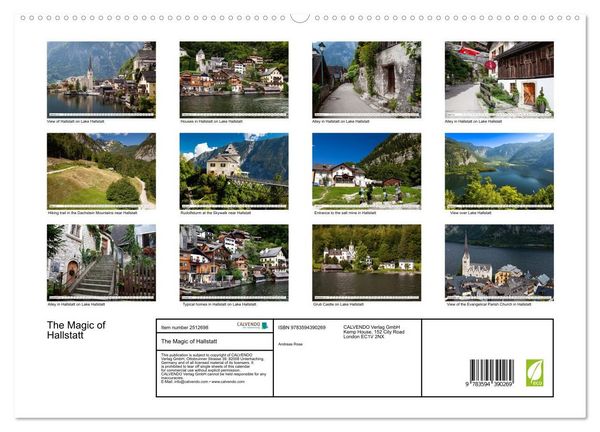 Produktbild: The Magic of Hallstatt (High Quality Premium Wall Calendar 2027 DIN A2 landscape),CALVENDO 12 Month Wall Calendar