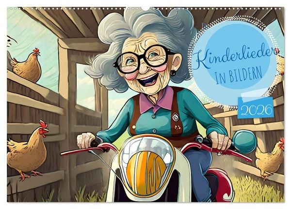Produktbild: Kinderlieder - In Bildern (Wandkalender 2026 DIN A2 quer), CALVENDO Monatskalender