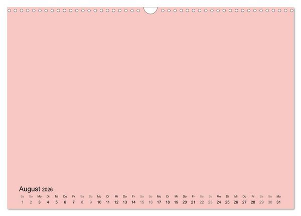 Produktbild: DIY Bastel-Kalender -Warme Pastell Farben- Zum Selbstgestalten (Wandkalender 2026 DIN A3 quer), CALVENDO Monatskalender