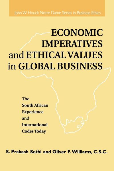 Produktbild: Economic Imperatives and Ethical Values in Global Business