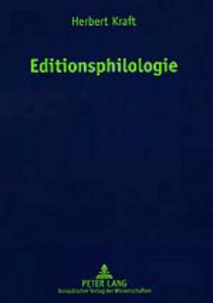 Produktbild: Editionsphilologie