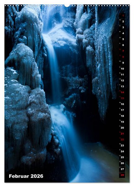 Produktbild: Wasserf&auml;lle. Beindruckende Schauspiele der Natur (Wandkalender 2026 DIN A2 hoch), CALVENDO Monatskalender