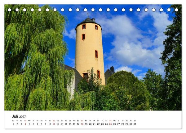 Produktbild: Deutschlands Burgen - Von der Burg zum Schloss (Tischkalender 2027 DIN A5 quer), CALVENDO Monatskalender