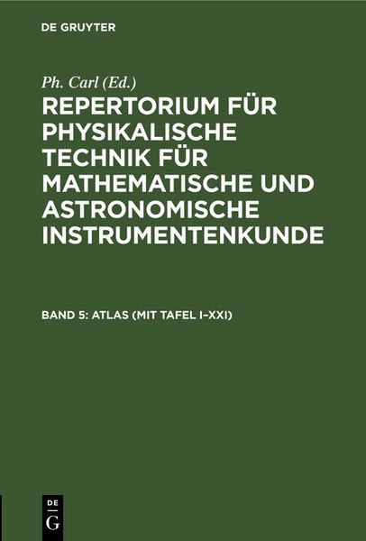 Produktbild: ATLAS (mit Tafel I&ndash;XXI)