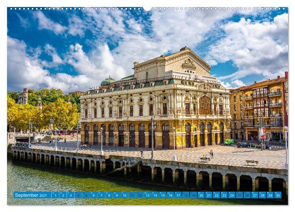 Produktbild: Buntes Bilbao (Wandkalender 2027 DIN A2 quer), CALVENDO Monatskalender