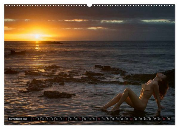 Produktbild: Ibiza et Lanzarote - Les paysages et le nu (Calendrier mural 2026 DIN A2 vertical) calendrier de bureau