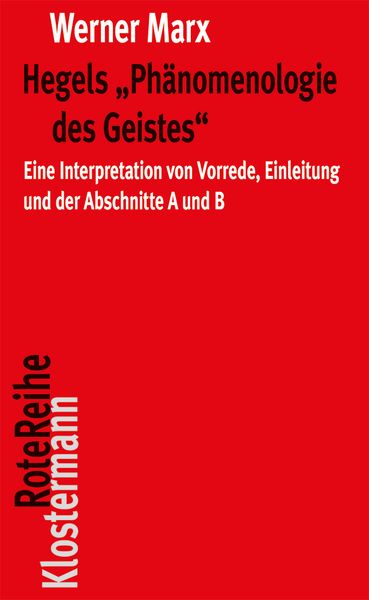 Produktbild: Hegels "Ph&auml;nomenologie des Geistes"