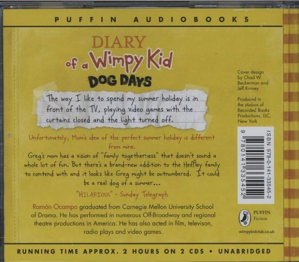 Produktbild: Kinney, J: Diary of a Wimpy Kid 4/Dog Days/2 CDs