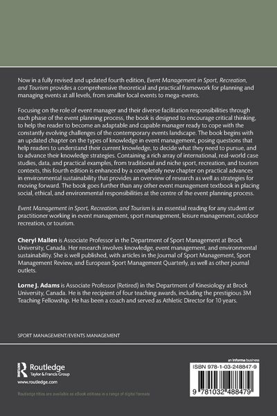 Produktbild: Event Management in Sport, Recreation, and Tourism