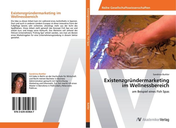 Existenzgründermarketing im Wellnessbereich, Taschenbuch von Sandrina Buttler, AV Akademikerverlag, 9783639459647