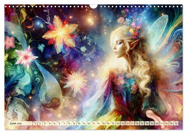 Produktbild: The flower elves Enchanting harmony (Wall Calendar 2026 DIN A3 landscape), CALVENDO 12 Month Wall Calendar