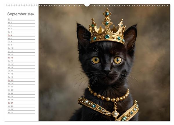 Produktbild: Herzensk&ouml;nige - KI Geburtstagskalender f&uuml;r unsere Bediensteten (hochwertiger Premium Wandkalender 2026 DIN A2 quer), Kunstdruck in Hochglanz