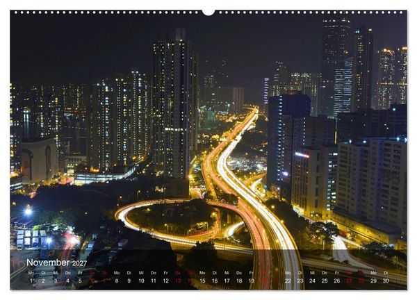Produktbild: Traffic Lights - Gro&szlig;stadtverkehr der sch&ouml;nsten Metropolen von oben (hochwertiger Premium Wandkalender 2027 DIN A2 quer), Kunstdruck in Hochglanz
