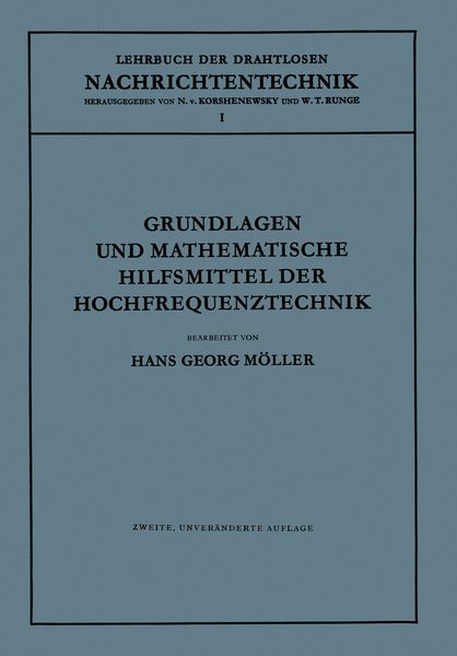 Produktbild: Grundlagen und Mathematische Hilfsmittel der Hochfrequenztechnik