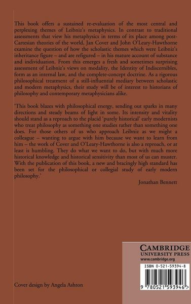 Produktbild: Substance and Individuation in Leibniz