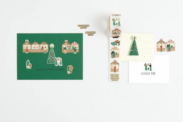 Produktbild: Mini Sticker Weihnachtsmarkt MIX