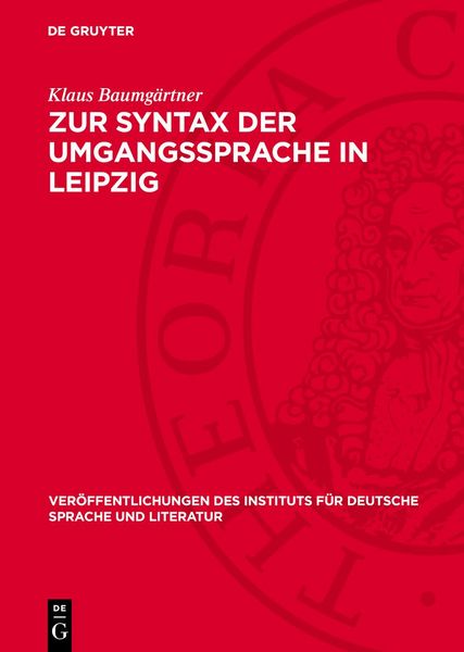 Produktbild: Zur Syntax der Umgangssprache in Leipzig