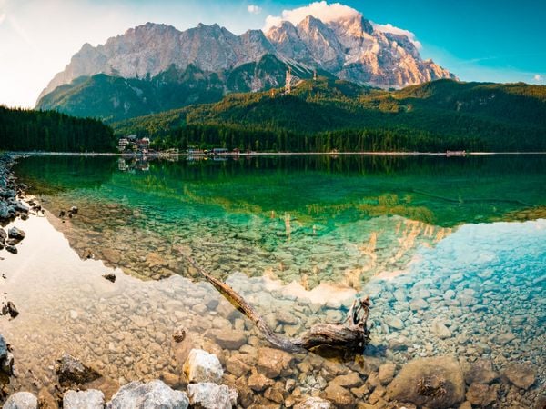 Produktbild: CALVENDO Puzzle Sommer am Eibsee | 1000 Teile Lege-Gr&ouml;&szlig;e 64x48cm Foto-Puzzle f&uuml;r gl&uuml;ckliche Stunden