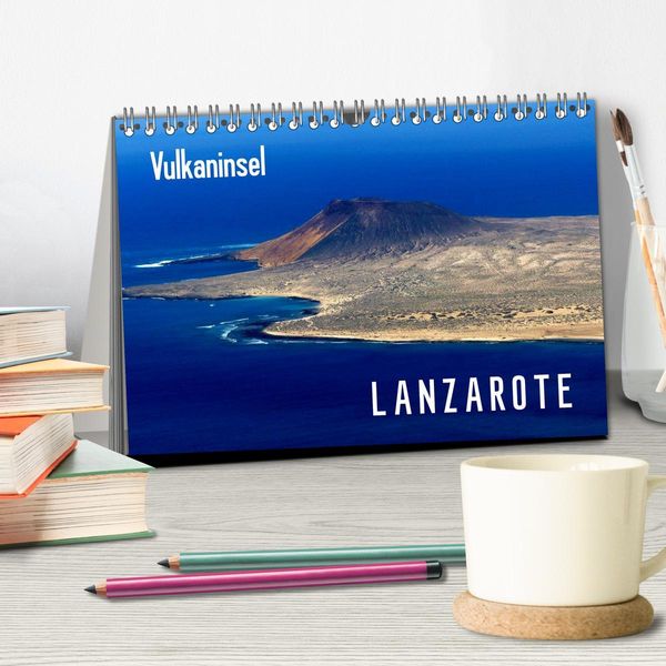 Produktbild: Vulkaninsel Lanzarote (Tischkalender 2026 DIN A5 quer), CALVENDO Monatskalender