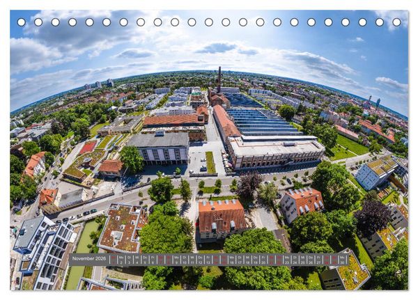 Produktbild: Meine Heimat von oben - Luftbilder von Augsburg (Tischkalender 2026 DIN A5 quer), CALVENDO Monatskalender