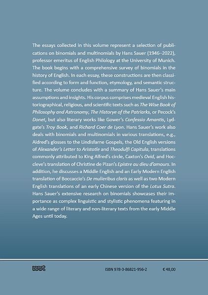 Produktbild: "Sun and Moon", "Good and Evil", "Come and Go": Studies in English Binomials from ca. 850 to 2008