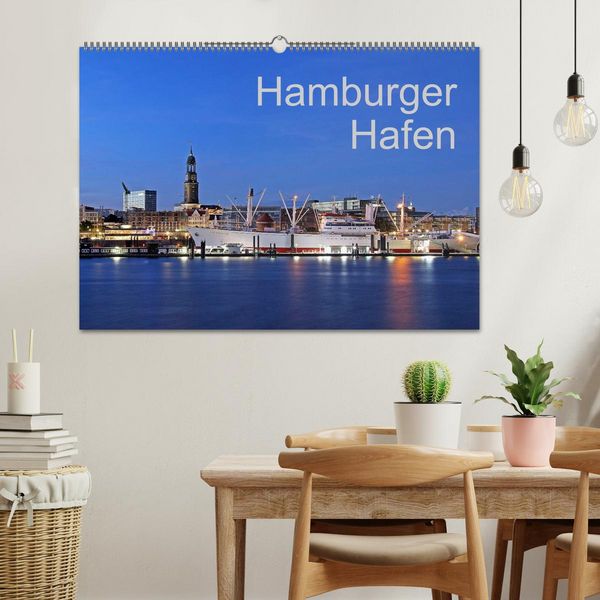 Produktbild: Hamburger Hafen (Wandkalender 2026 DIN A2 quer), CALVENDO Monatskalender