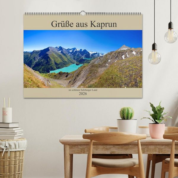 Produktbild: Gr&uuml;&szlig;e aus Kaprun (Wandkalender 2026 DIN A2 quer), CALVENDO Monatskalender