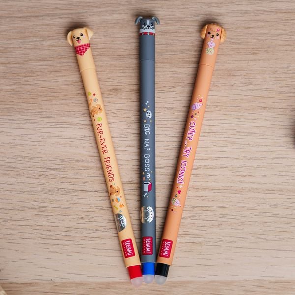 Produktbild: Legami l&ouml;schbarer Gelstift - Fur-ever friends - Set of 3