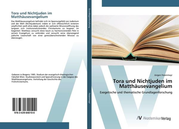 Produktbild: Tora und Nichtjuden im Matth&auml;usevangelium