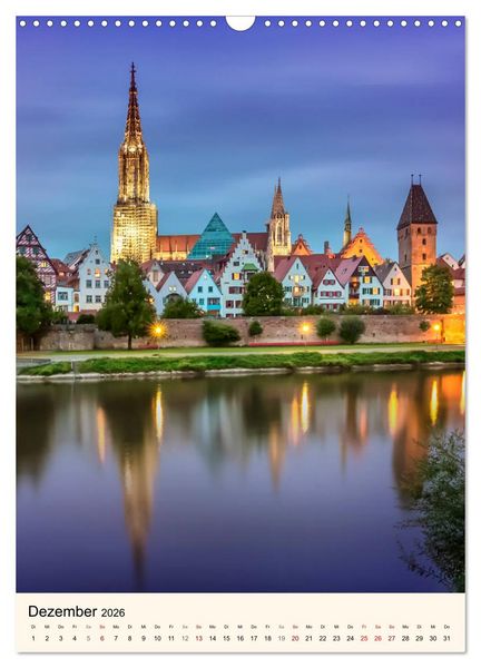 Produktbild: ULM Sehenswerte Orte (Wandkalender 2026 DIN A3 hoch), CALVENDO Monatskalender