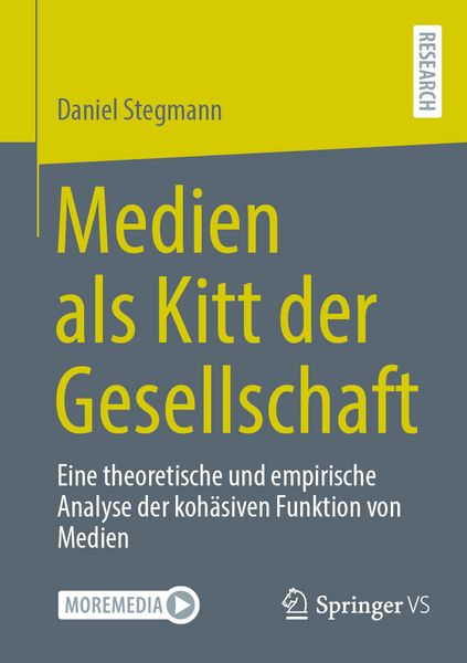Produktbild: Medien als Kitt der Gesellschaft