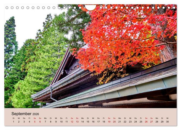 Produktbild: Japan im Herbst (Wandkalender 2026 DIN A4 quer), CALVENDO Monatskalender