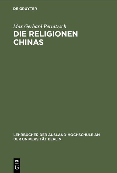 Produktbild: Die Religionen Chinas
