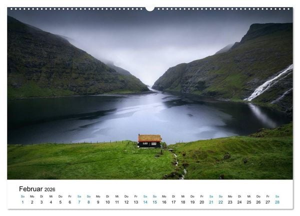 Produktbild: F&auml;r&ouml;er - Archipel im Nordmeer (Wandkalender 2026 DIN A2 quer), CALVENDO Monatskalender