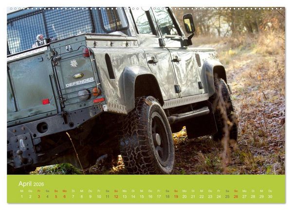 Produktbild: Defender f&uuml;r's Grobe (hochwertiger Premium Wandkalender 2026 DIN A2 quer), Kunstdruck in Hochglanz