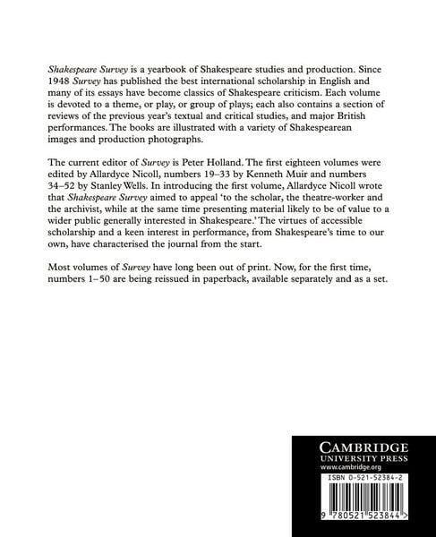 Produktbild: Shakespeare Survey