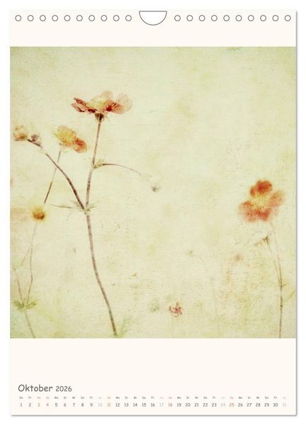 Produktbild: Blumige Fotomalerei (Wandkalender 2026 DIN A4 hoch), CALVENDO Monatskalender