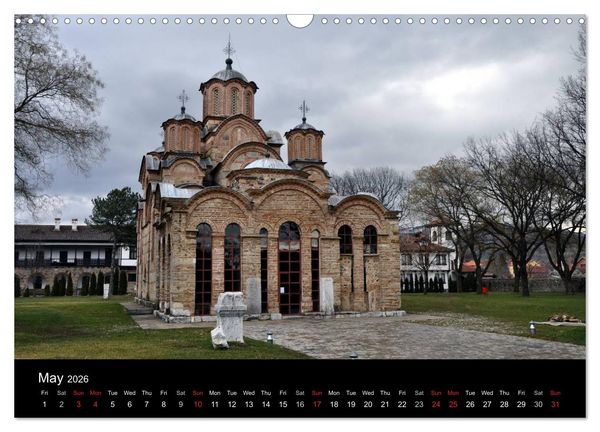 Produktbild: Monuments of Kosovo 2026 (Wall Calendar 2026 DIN A3 landscape), CALVENDO 12 Month Wall Calendar
