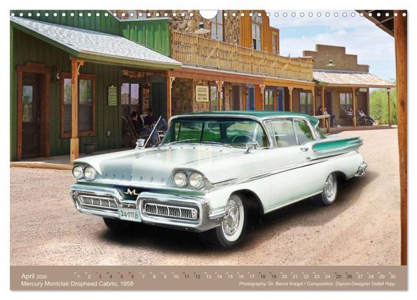 Produktbild: Oldtimer auf 5 Kontinenten (Wandkalender 2026 DIN A3 quer), CALVENDO Monatskalender