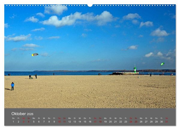 Produktbild: L&uuml;becker Bucht - Travem&uuml;nde - Niendorf - Timmendorf (hochwertiger Premium Wandkalender 2026 DIN A2 quer), Kunstdruck in Hochglanz