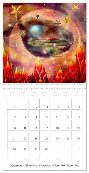Produktbild: ACTIVE GALAXIES (Wall Calendar 2026 12 &times; 12 Inch) CALVENDO 12 Month Wall Calendar