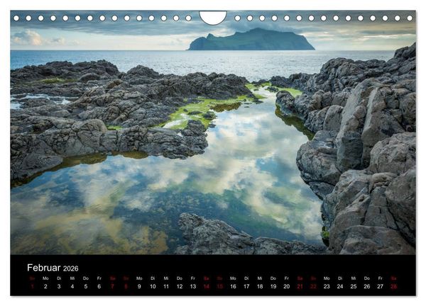 Produktbild: F&auml;r&ouml;er - Naturwunder im Nordatlantik (Wandkalender 2026 DIN A4 quer), CALVENDO Monatskalender