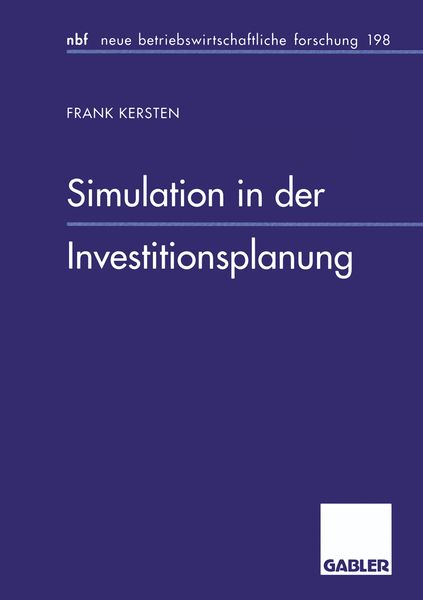 Produktbild: Simulation in der Investitionsplanung