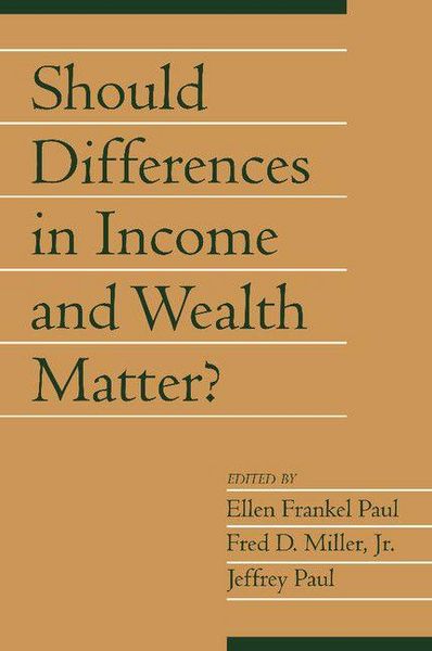 Produktbild: Should Differences in Income and Wealth Matter?